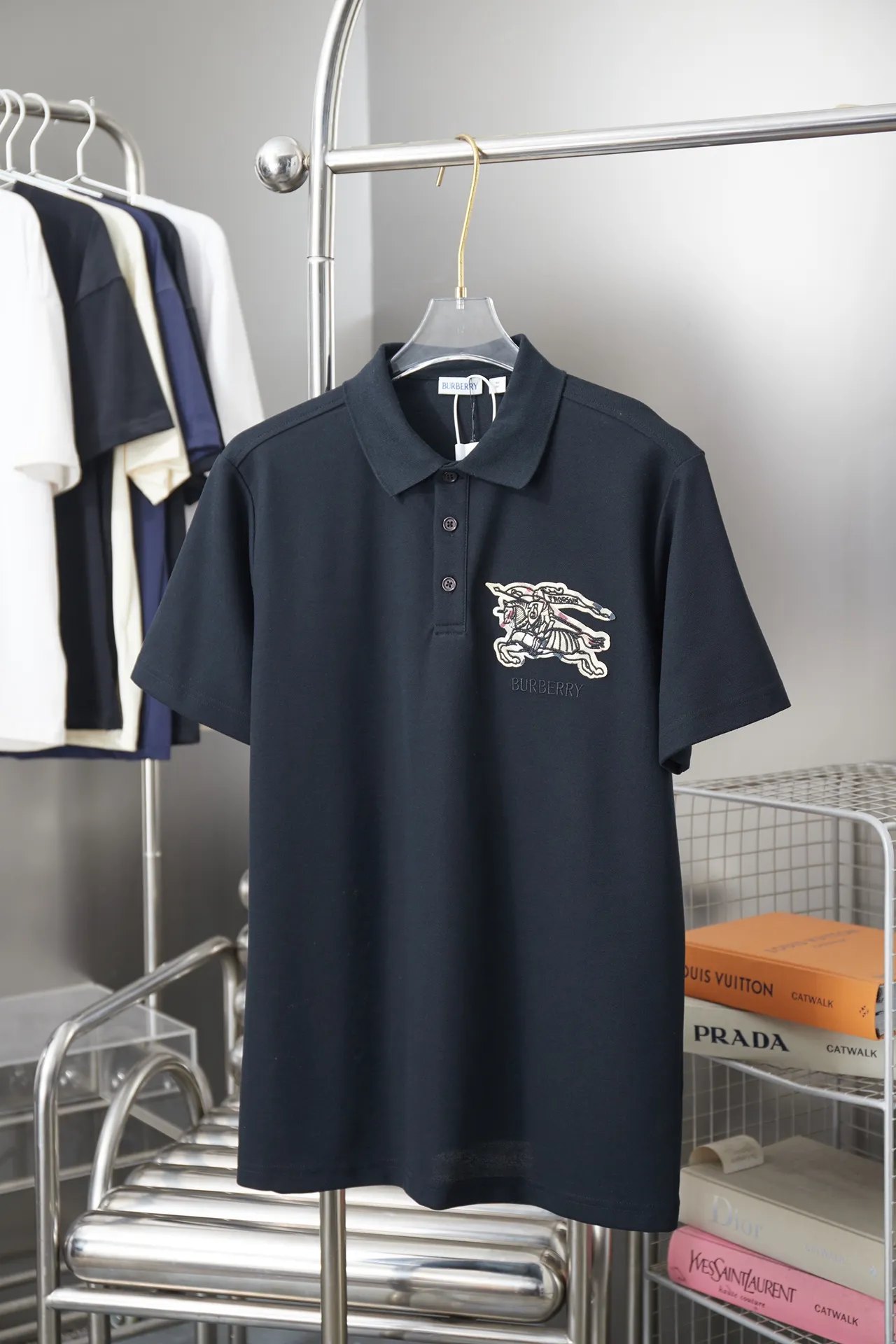 BBR 2026ss Polo · 320 100% · 32 1X 1 ， · ， （EKD） ， Burberry ， Beige · · ：White /Black/Brown Size：S M L XL